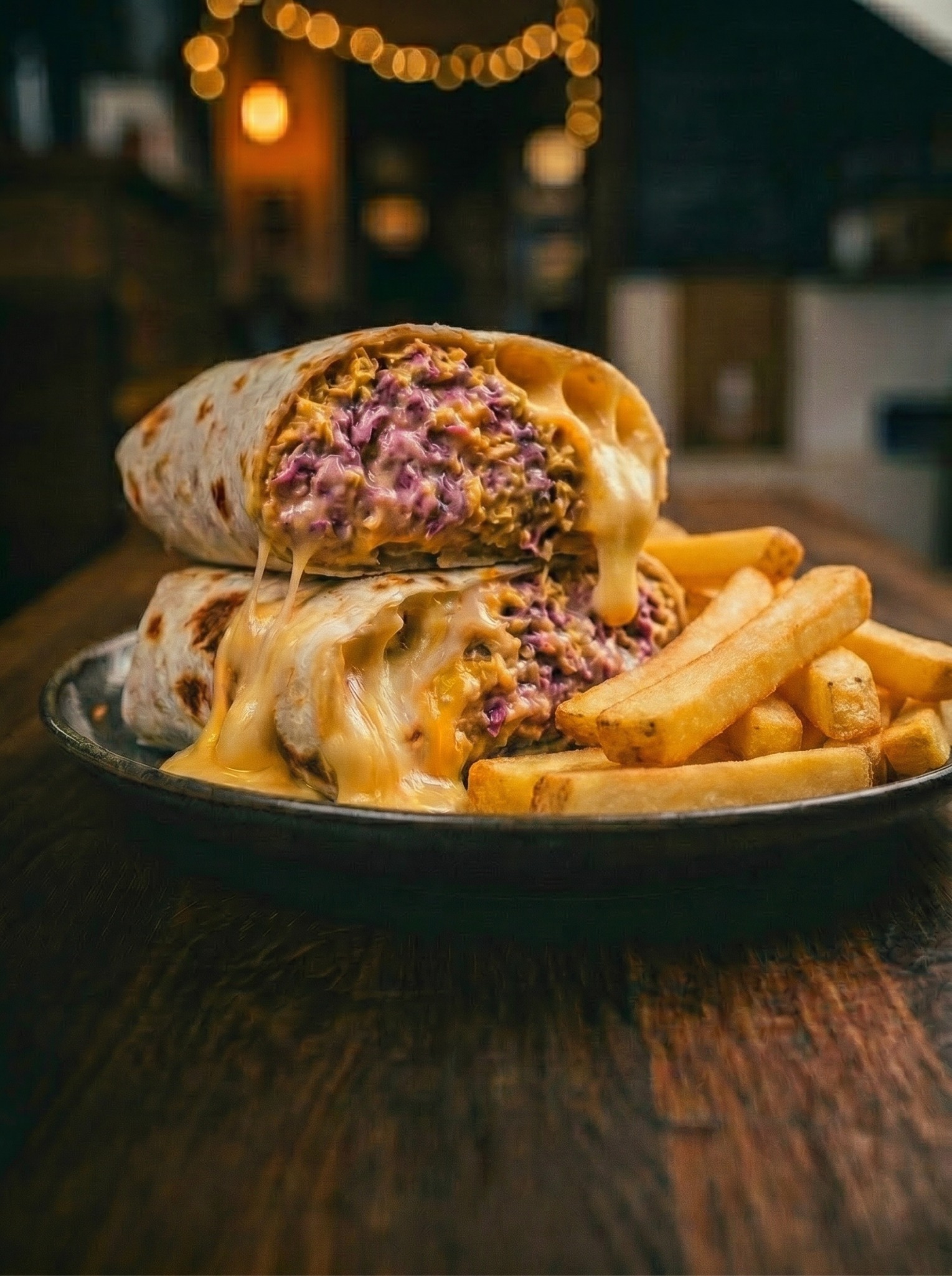 Wrap de pollo al curry